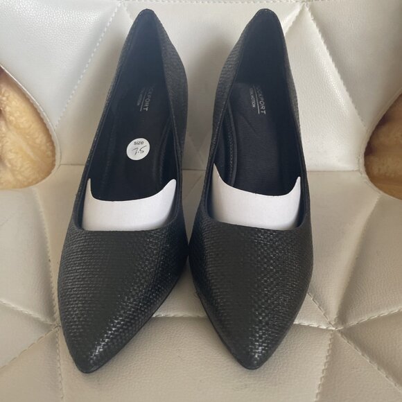 Rockport Women's Total Motion 75 mm PTH Plain Pump Black Glam - Picture 6 of 8